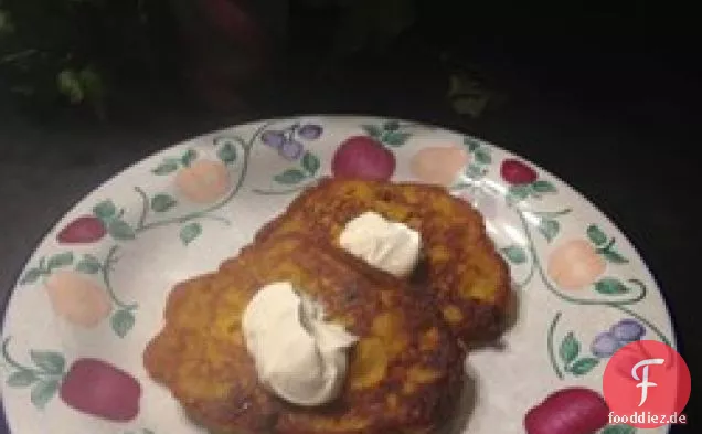 Herzhafte Butternut Squash Pfannkuchen