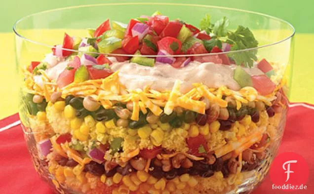 Southwest Layered Maisbrot-Salat