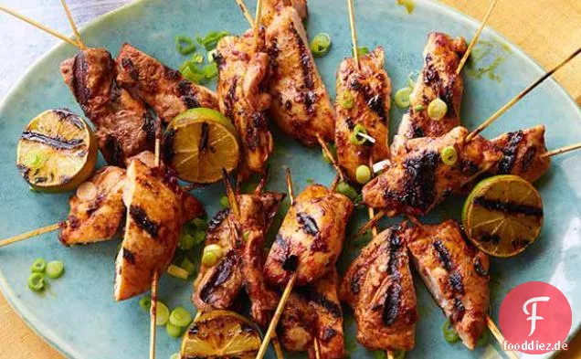 Gegrillte Yucatan Hähnchenspieße