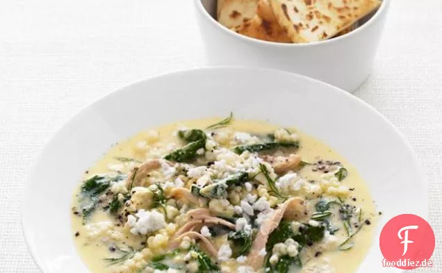 Hühner-Ei-Suppe mit Pastina