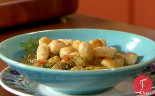 Italienisches Huhn und Knödel