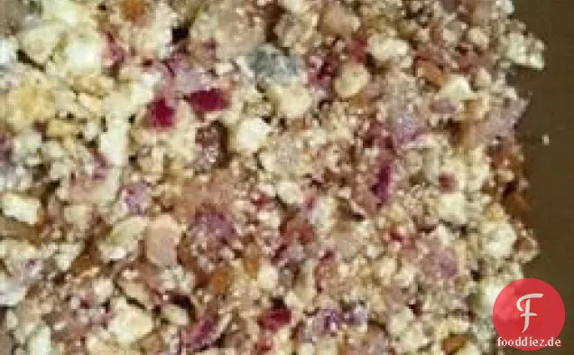 Blauschimmelkäse und Zwiebel