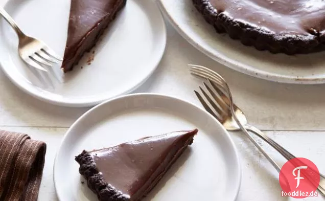Doppelte Schokolade malzte Torte