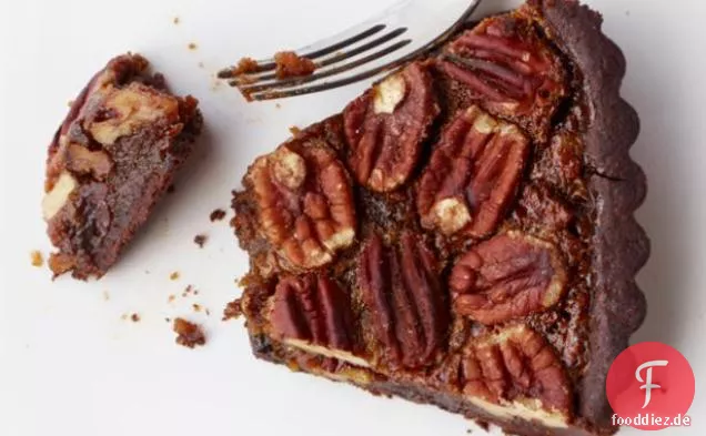 Schokoladen-Toffee-Pekannuss-Torte