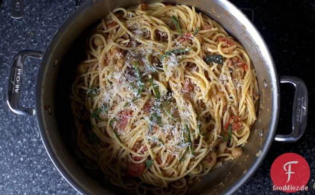 Spaghetti Mit Kichererbsen