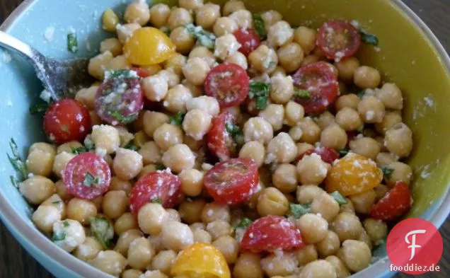 Kichererbsen und dekonstruierter Pesto-Salat