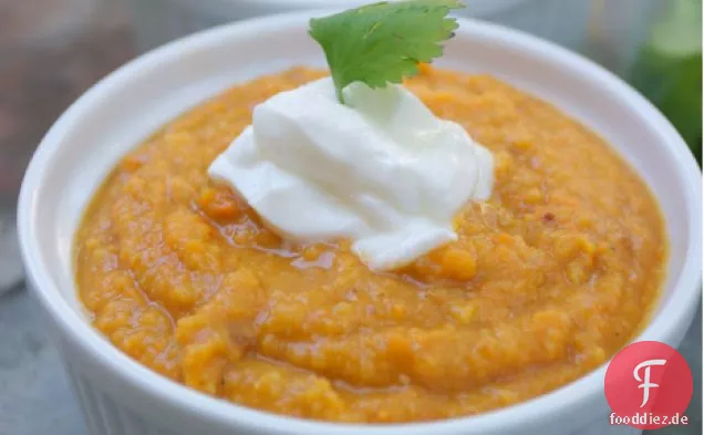 Süßkartoffel-Kichererbsensuppe