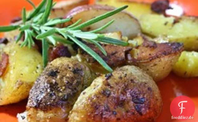 Pan-geröstete Marmorkartoffeln