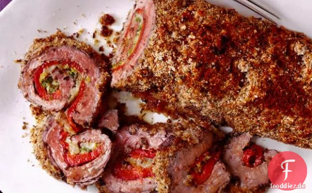 Meerrettich-verkrustete Steakroulade