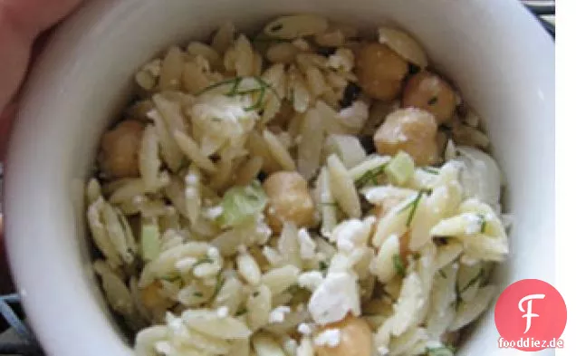 Orzo-Salat Mit Kichererbsen, Dill & Zitrone