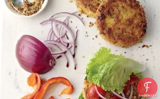 Kichererbse-brauner Reis Veggie Burger