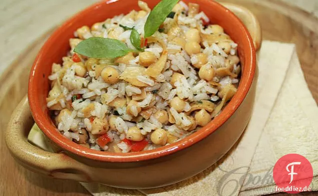 Reis Mit Kichererbsen Und Tagliatelle
