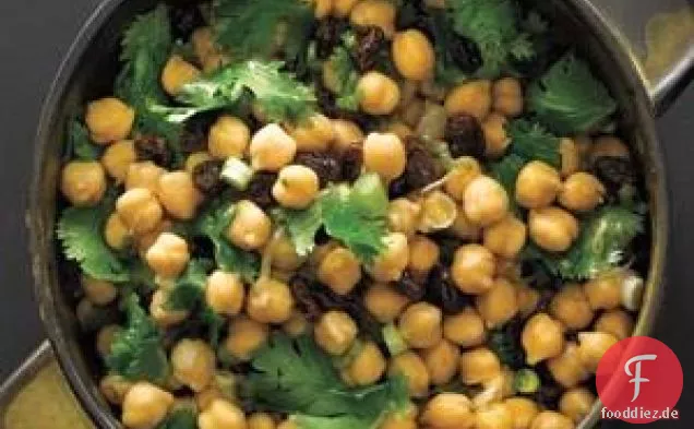 Kichererbsen-Rosinensalat