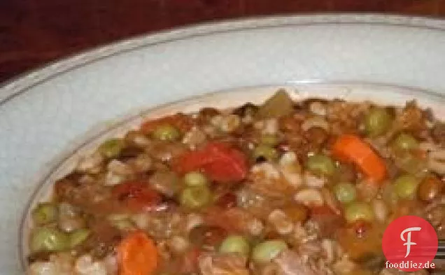 Rind- und Linsensuppe