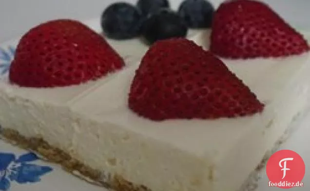 No-Bake-Käsekuchen Flagge Kuchen