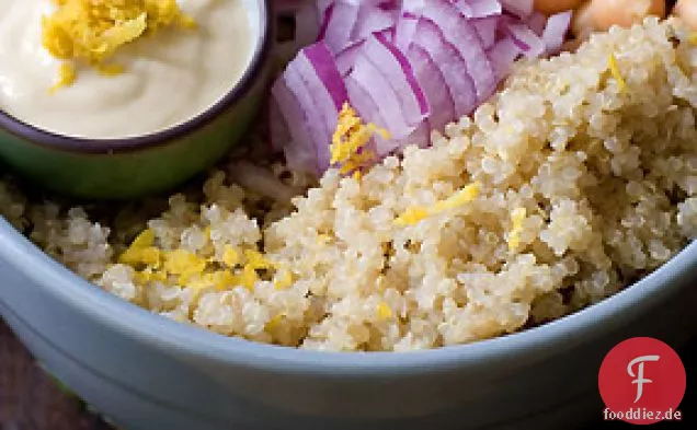 Rezept für Zitronen-duftenden Quinoa-Salat