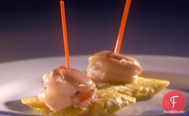 Thalia's Tostones und Shrimp Partyboote