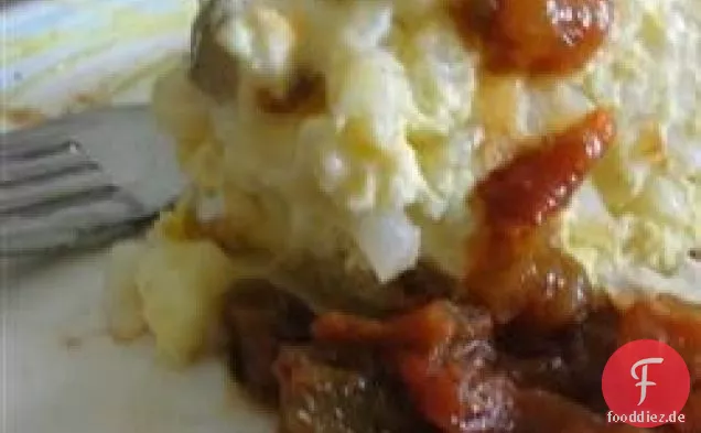 Frühstück-Auflauf-Huevos Rancheros Stil