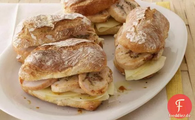 Türkei-Pancetta-Roulade Sandwiches