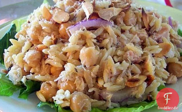 Kichererbsen-Orzo-Nudelsalat