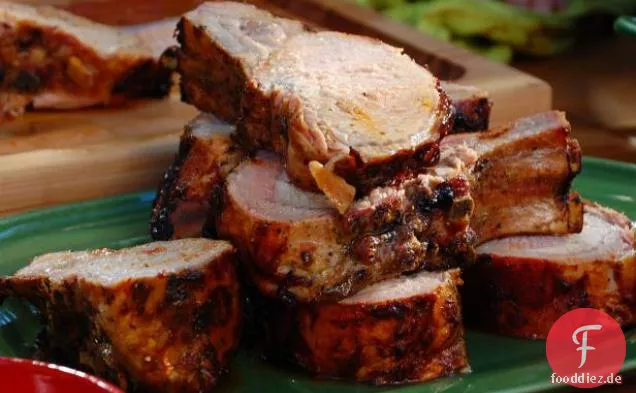Gegrilltes Schweinefleisch mit Sherry-Essig-BBQ-Sauce