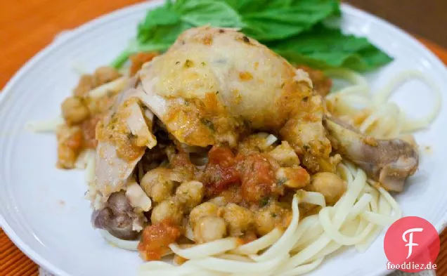 Tomaten Kichererbse Huhn