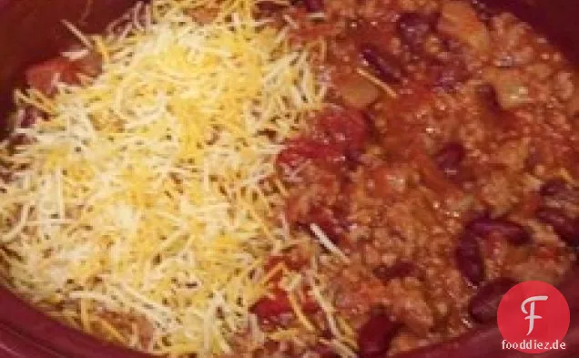 Slow Cooker Türkei Cheeseburger Chili