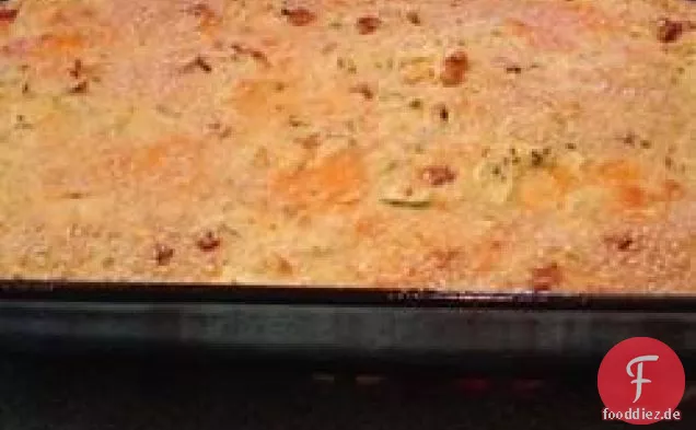 Zucchini-Käse-Vorspeise.