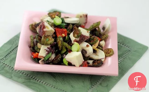 Gebratene Okra-Salat Rezept