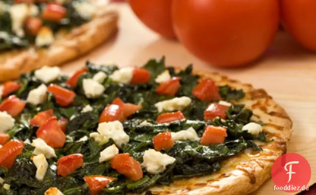 Pizza im griechischen Stil