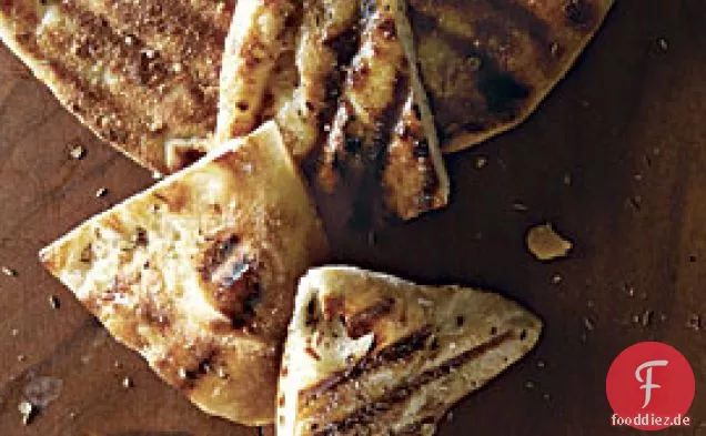 Gegrilltes Kichererbsen-Fladenbrot