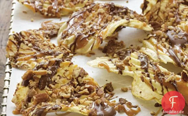 Schokolade-Karamell-Pekannuss-Kartoffelchips
