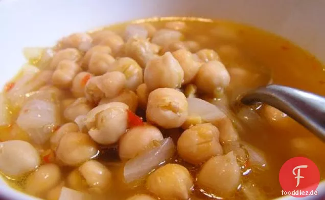 Abendessen heute Abend: Tunesische Kichererbsensuppe