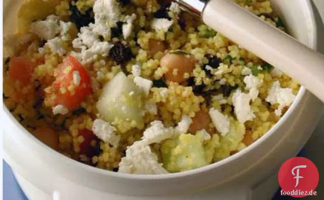 Couscous-Kichererbsensalat mit Ingwer-Limetten-Dressing