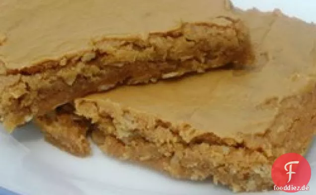 Erdnussbutter und Hafer-Brownies