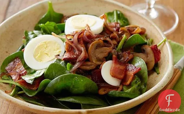 Perfekter Spinatsalat