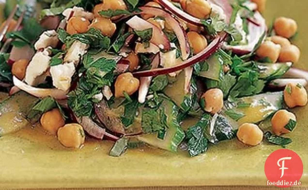 Kichererbsen-Petersiliensalat nach griechischer Art