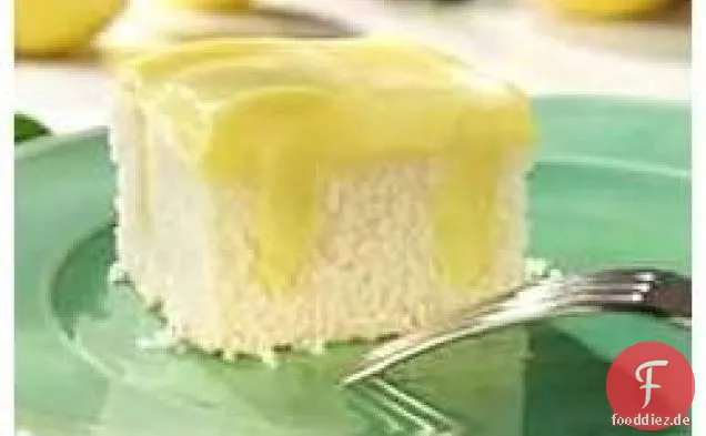 Zitronenpudding Poke Kuchen