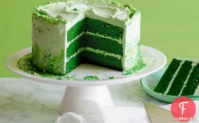 St. Patrick's Day Grün Samt Schicht Kuchen