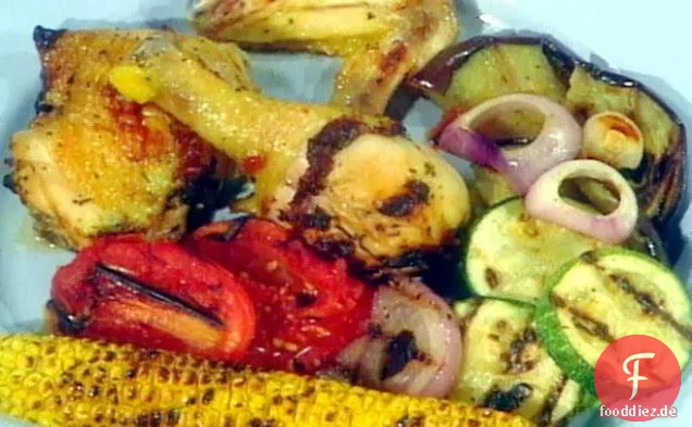 Gegrilltes Knoblauch-Huhn