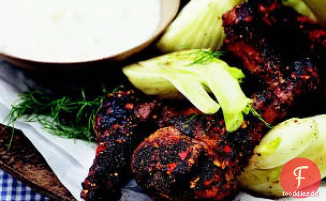 Würzige schwarz-Pfeffer-beschichtete Drumsticks