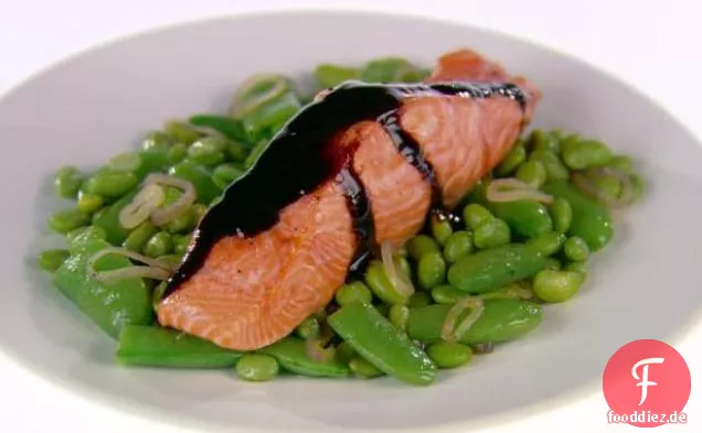 Balsamico-glasierter Lachs