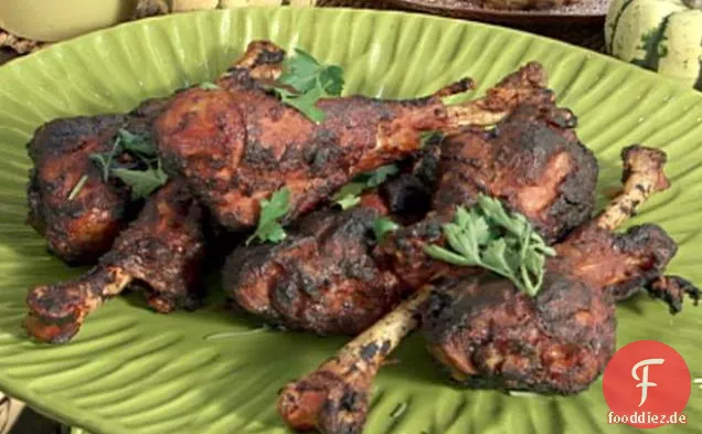 Sherry Essig-Brauner Zucker glasierte Türkei Drumsticks