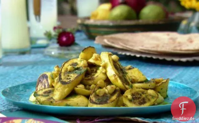 Sommerkürbis mit Kurkuma Butter