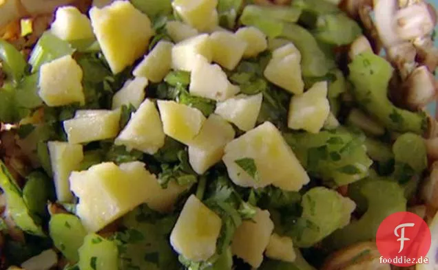 Pilz-und Pecorino-Salat