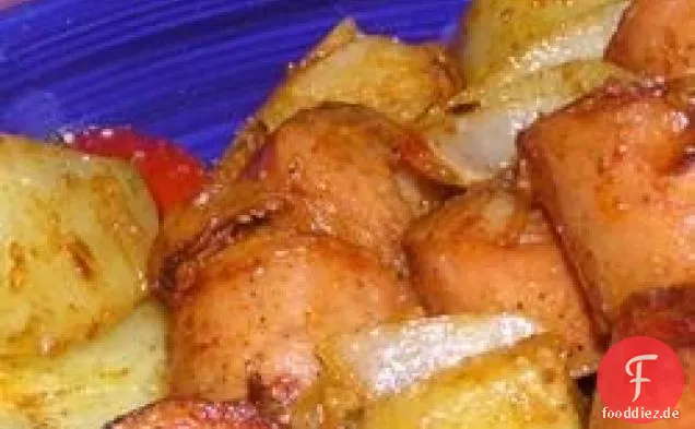 Geröstete kreolische Kartoffeln