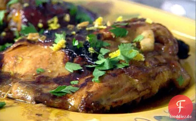 Gebratenes Huhn mit Balsamico-Vinaigrette