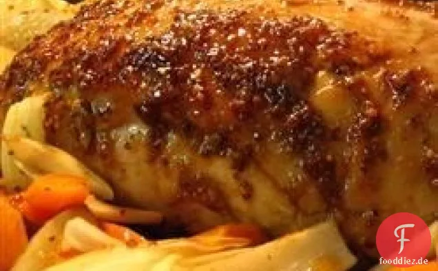 Schweinebraten mit Ahorn-Senf-Glasur