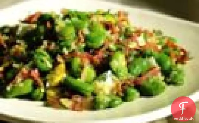 Fava Bohnen Mit Serrano-Schinken Und SPIEGELEI