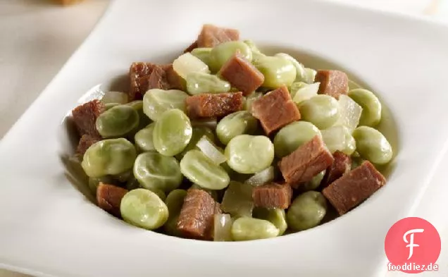 Fava Bohnen mit Schinken